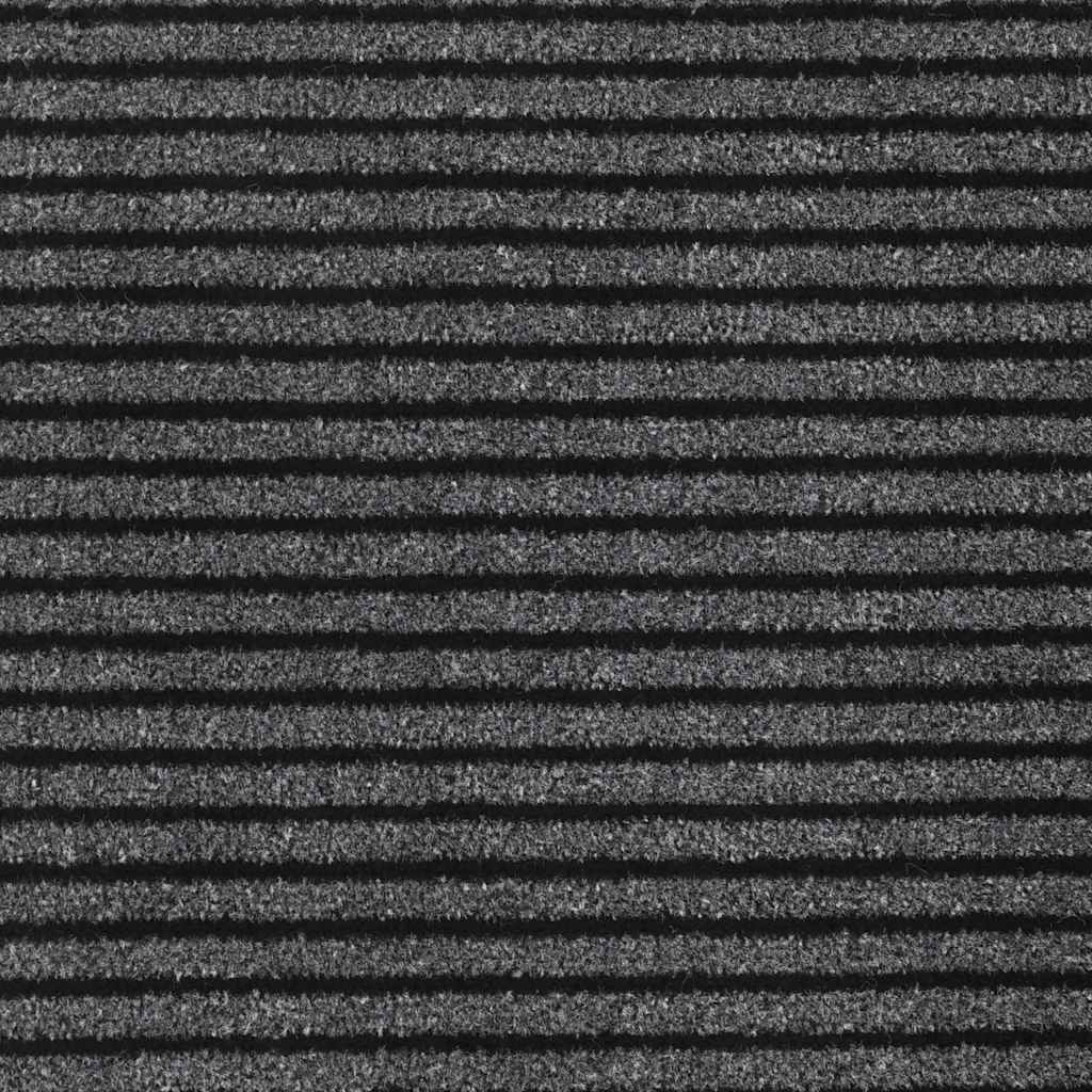 Doormat Stripe Black And Grey